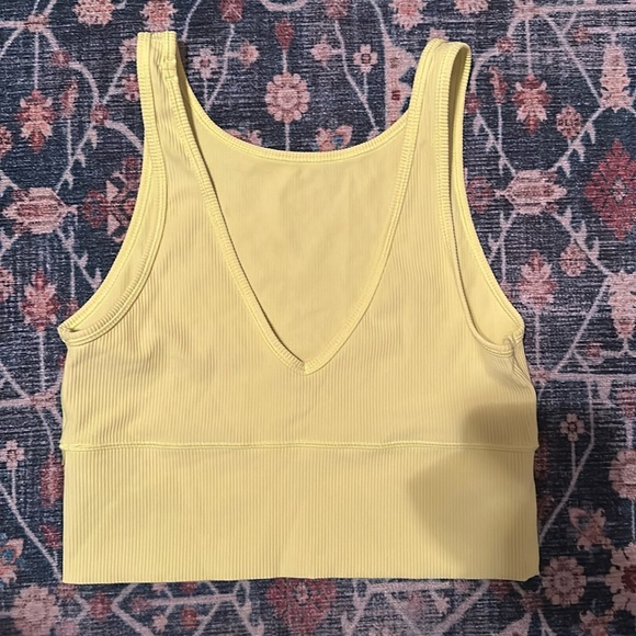 lululemon athletica Tops - Power Pivot Ribbed Tank Top Size 8
